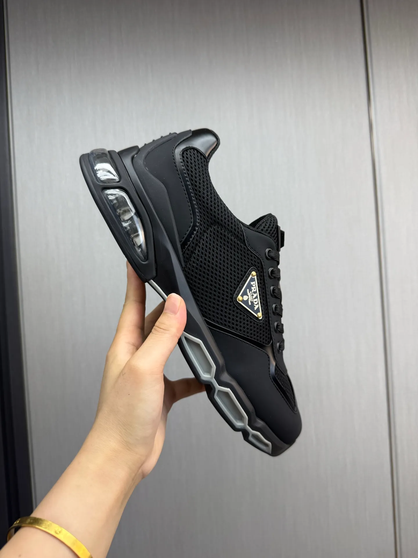 Men's shoes 💰660💰 [PRADA] Men's shoes are popular in the counter, high-quality shipments ✔️Official website synchronization, original imported cowhide with comfortable mesh + cowhide lining, 1⃣️:1⃣️reproduction, original factory air-cushioned original sole, 38-45